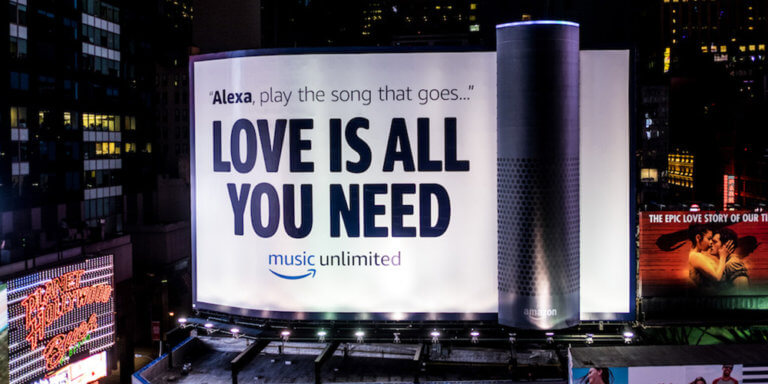 Amazon OOH advertising example